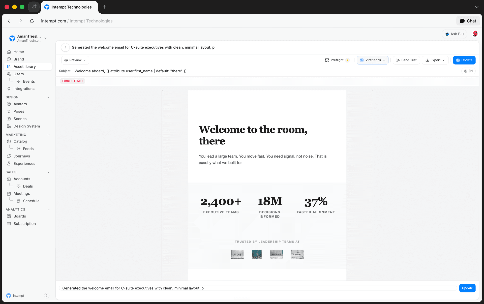 email raw and rendered liquid tag - using liquid tags for personalization - Intempt documentation