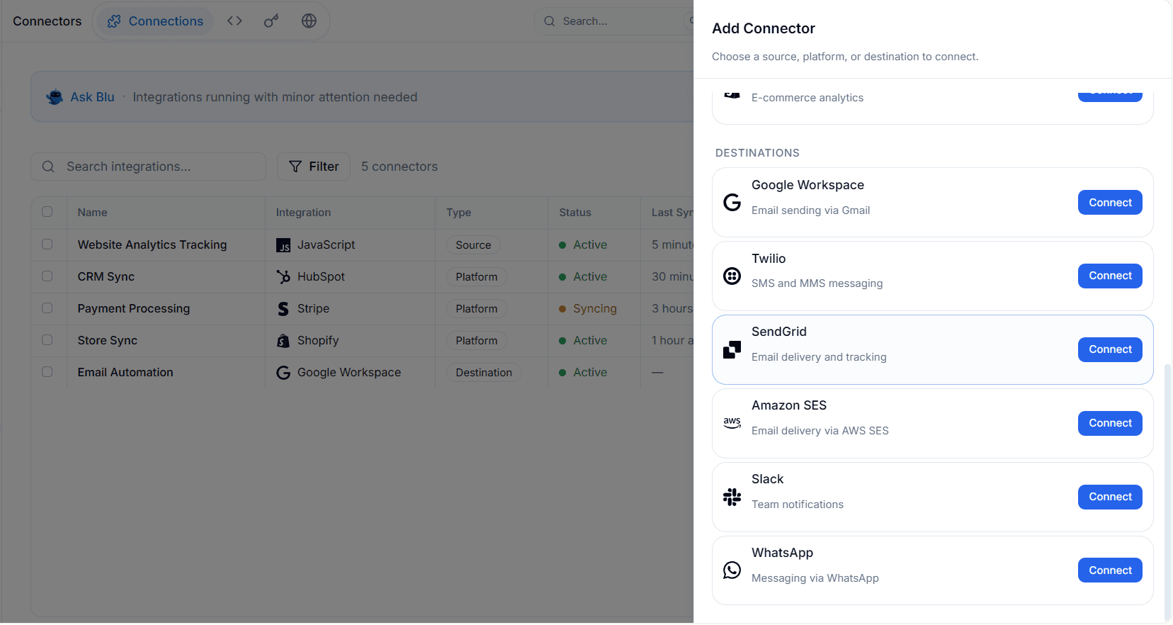 create destination - sendgrid - Intempt documentation