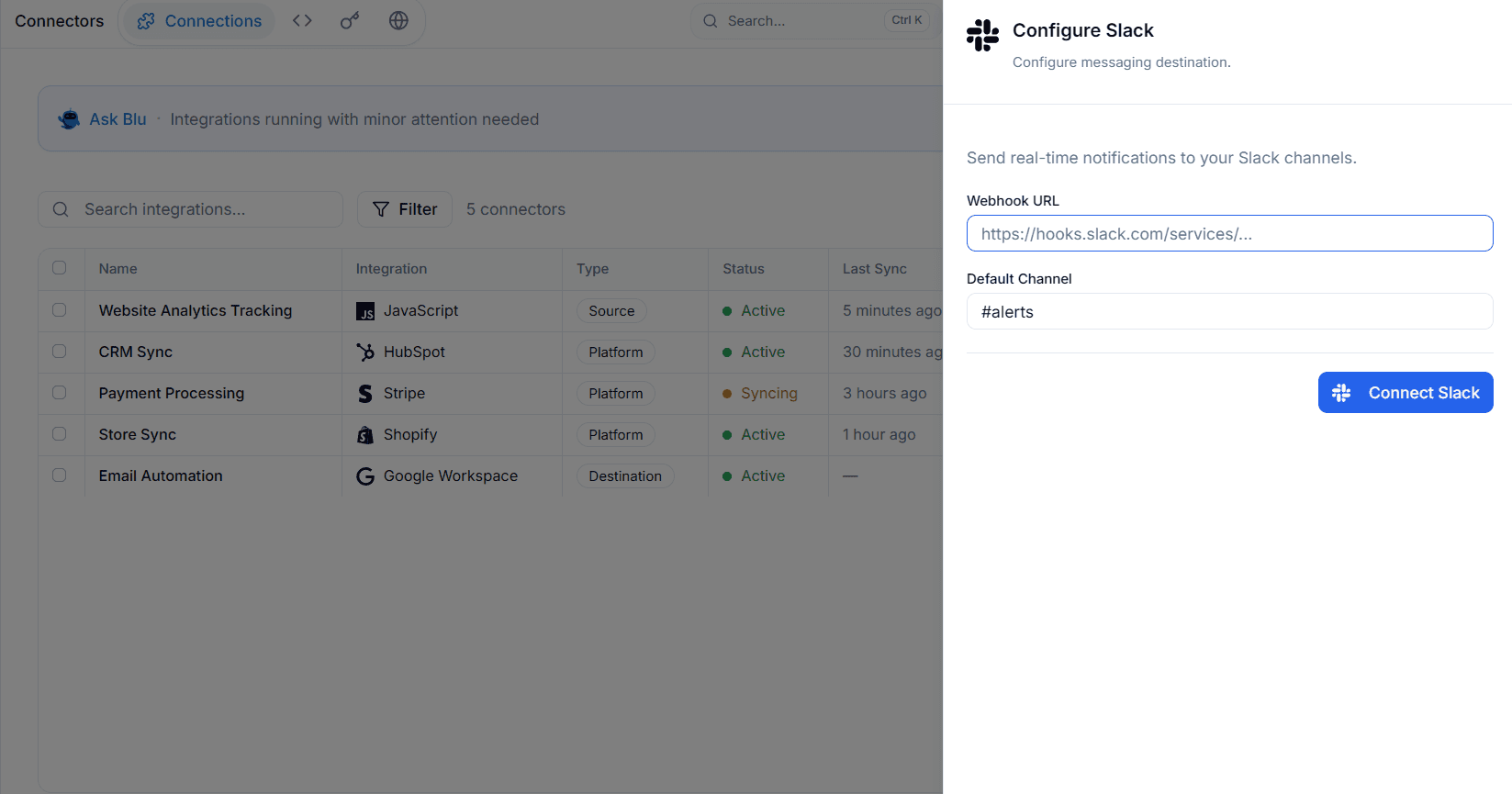 create destination - slack - Intempt documentation