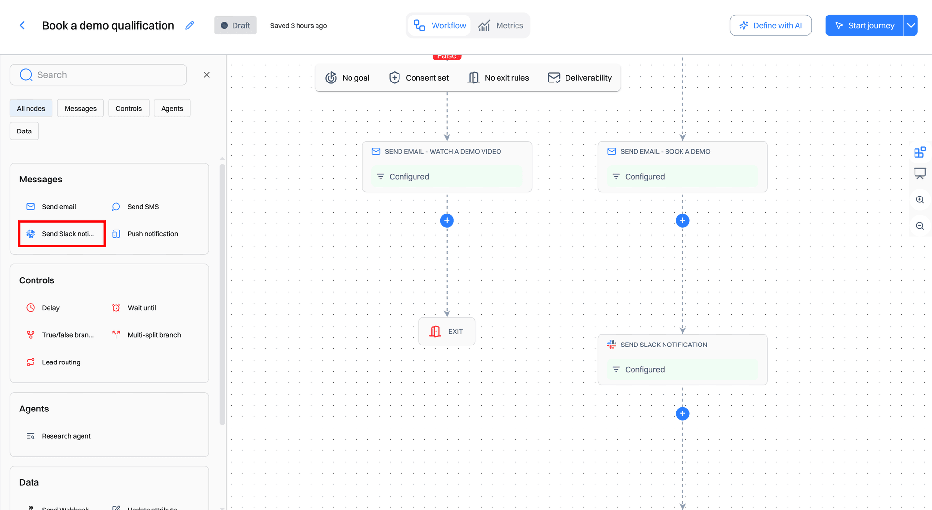 slack connected - slack - Intempt documentation