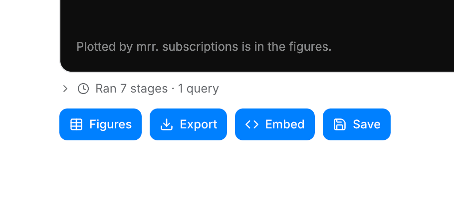 result actions figures export embed save - building a custom report with blu - Intempt documentation