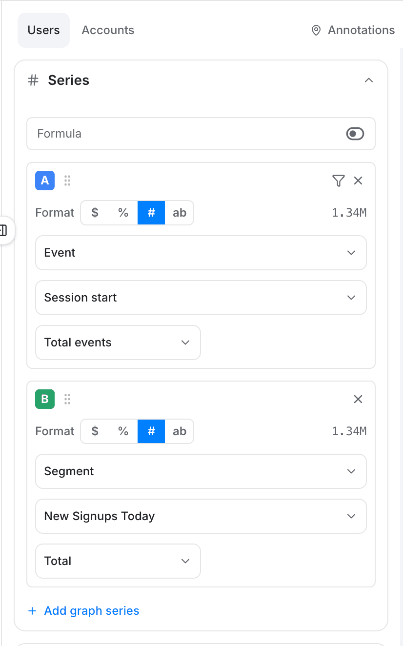 series event and segment attribute types - creating an insights report - Intempt documentation