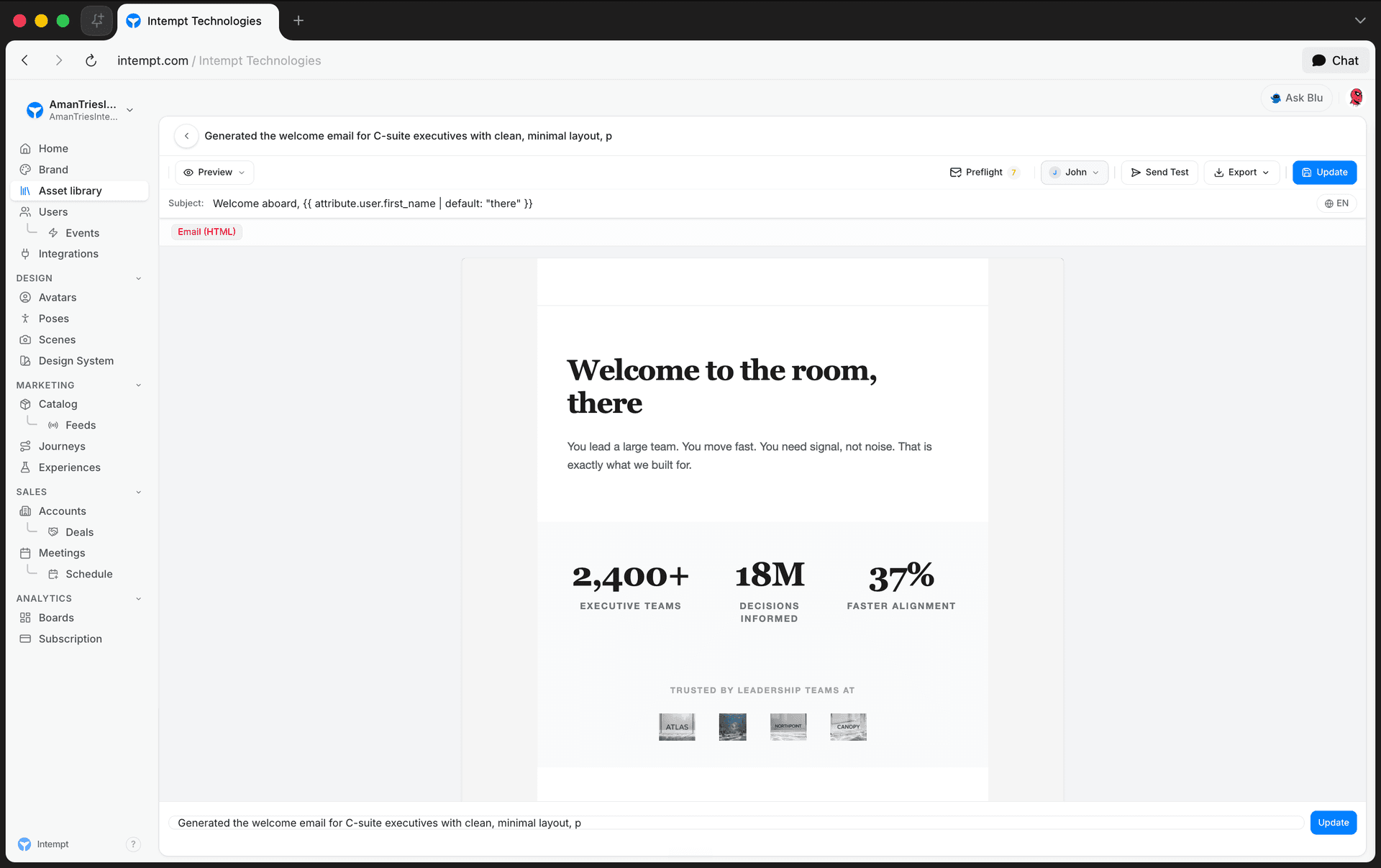 preview as sample user liquid resolved - using liquid tags for personalization - Intempt documentation