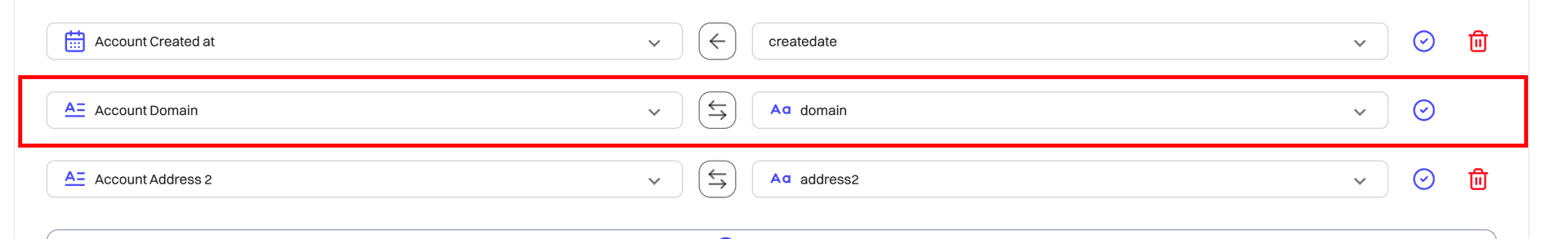 account mapping - hubspot - Intempt documentation