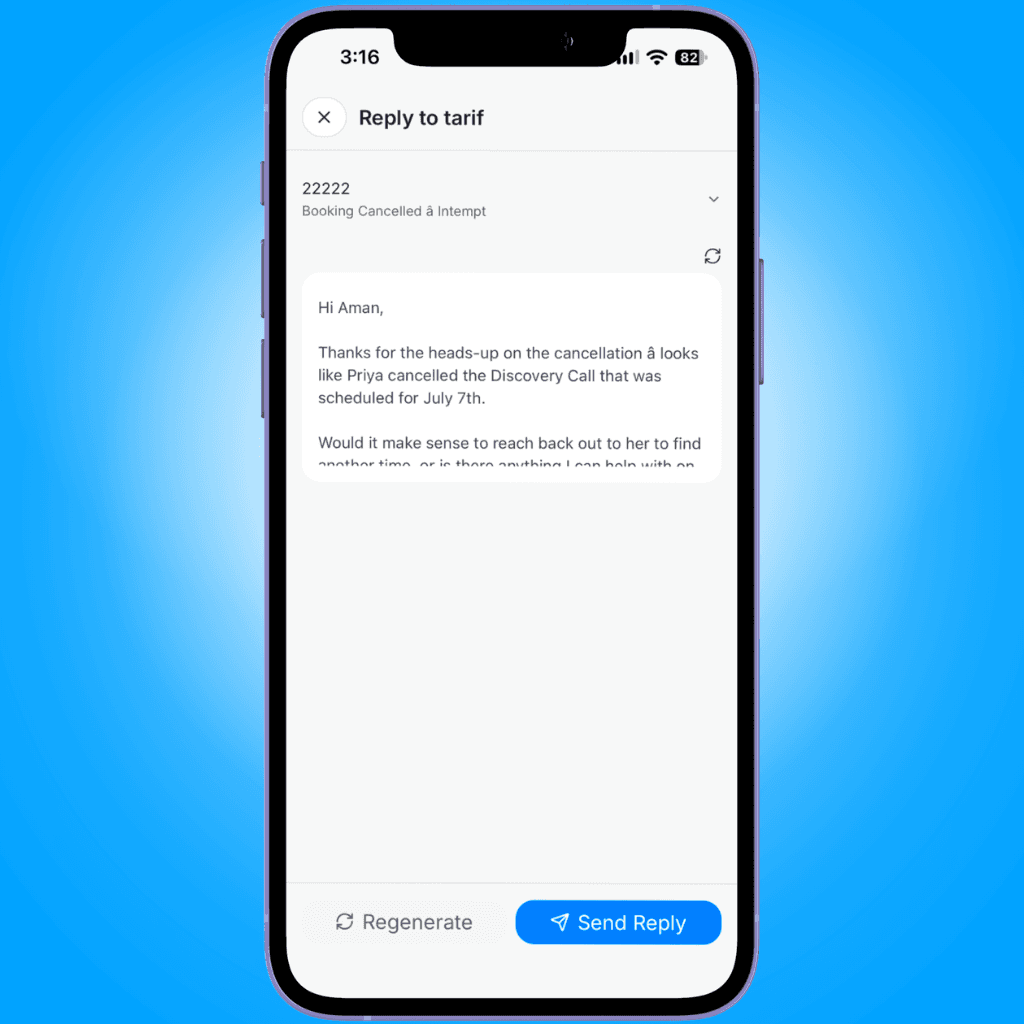 reply with blu draft 6 oct 2026 - messages on mobile - Intempt documentation