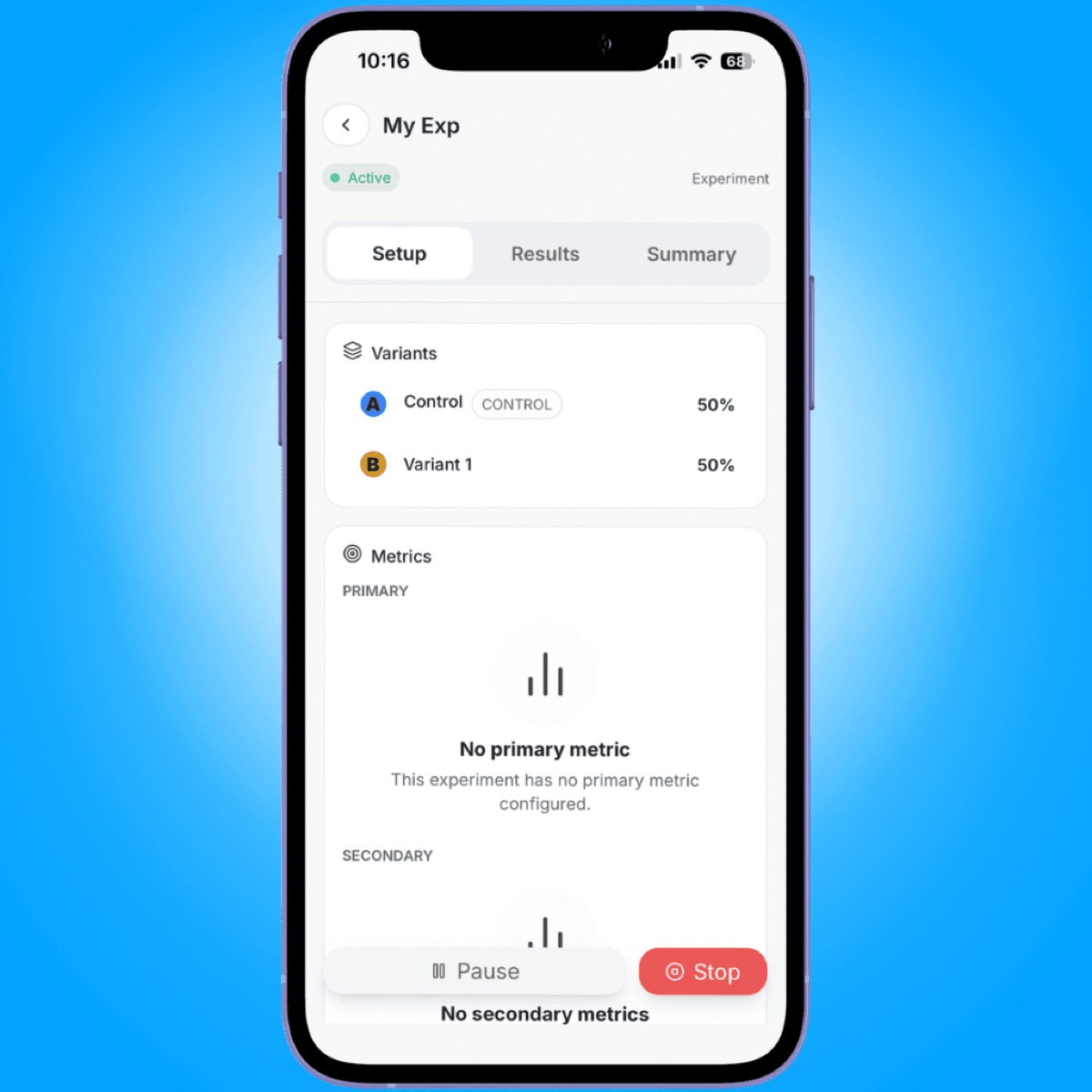 experience detail header status footer - viewing experiences on mobile - Intempt documentation