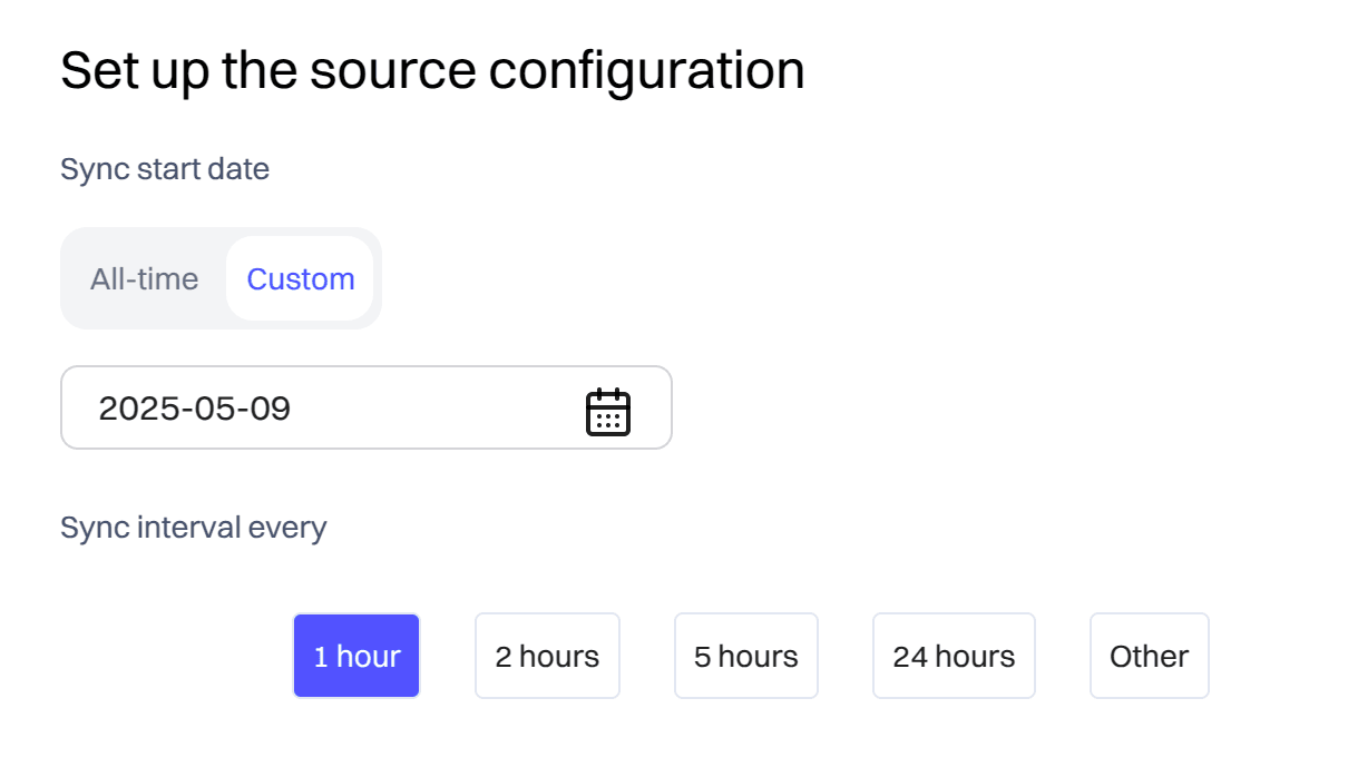 sync intervals - shopify - Intempt documentation